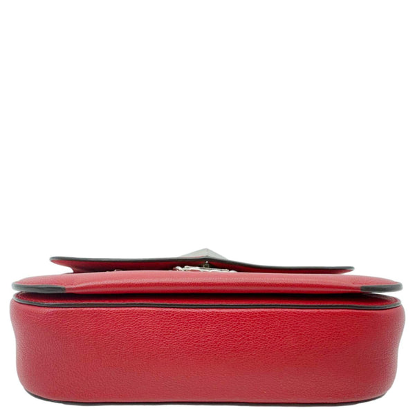 LOUIS VUITTON Very Monogram Leather Messenger Bag Red