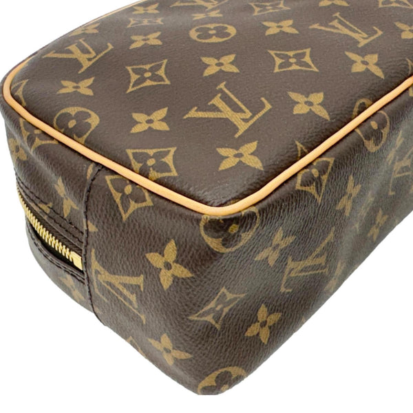 LOUIS VUITTON Toiletry 25 Monogram Canvas Cosmetic Pouch Brown