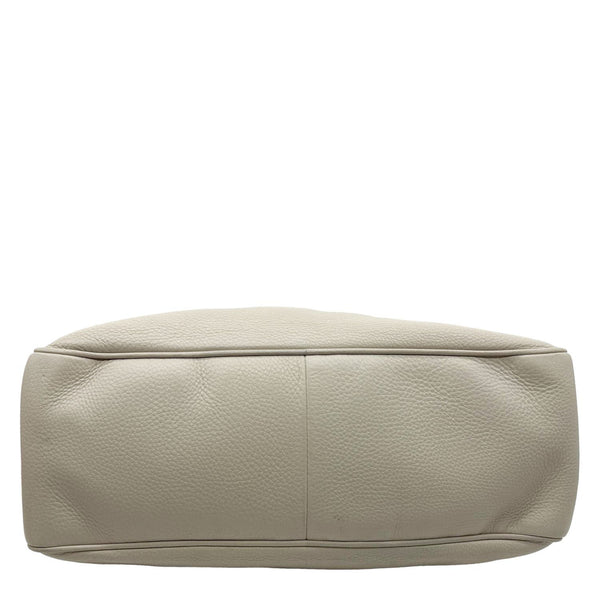 GUCCI Soho Leather Chain Zip Shoulder Bag White 353126