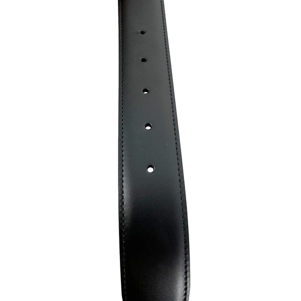 SALVATORE FERRAGAMO Gancini Buckle Leather Belt Black