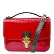 LOUIS VUITTON Cherrywood BB Vernis Leather Crossbody Bag Red