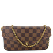 LOUIS VUITTON Felicie Pochette Damier Ebene Crossbody Bag Brown