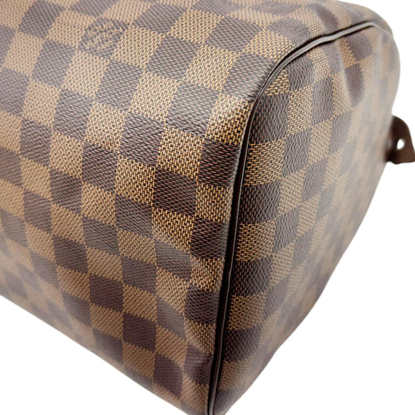 LOUIS VUITTON Speedy 30 Damier Ebene Satchel Bag Brown