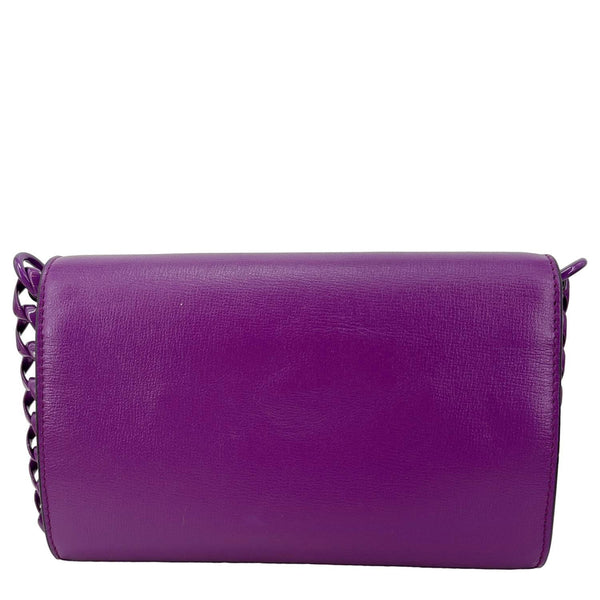 GUCCI Horsebit 1955 Web Mini Leather Shoulder Bag Purple 724713