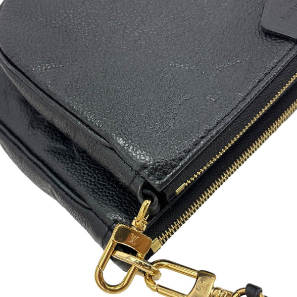 LOUIS VUITTON Multi Pochette Accessoires Monogram Empreinte Leather Crossbody Bag Black