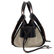LOEWE Hammock Canvas and Leather Shoulder Bag Cream