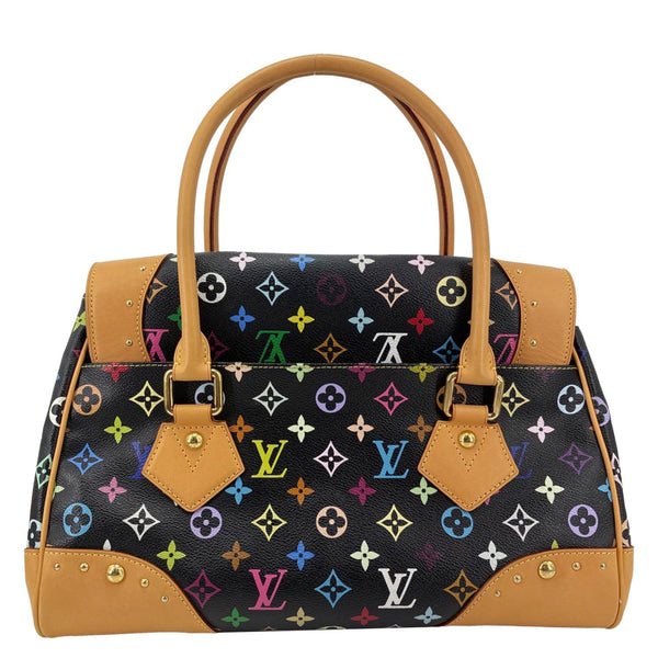 LOUIS VUITTON Beverly GM Monogram Multicolor Satchel Bag Black
