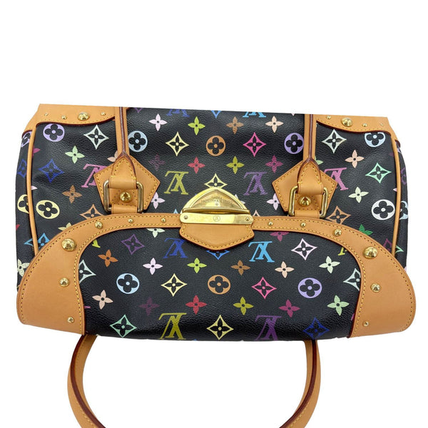 LOUIS VUITTON Beverly GM Monogram Multicolor Satchel Bag Black