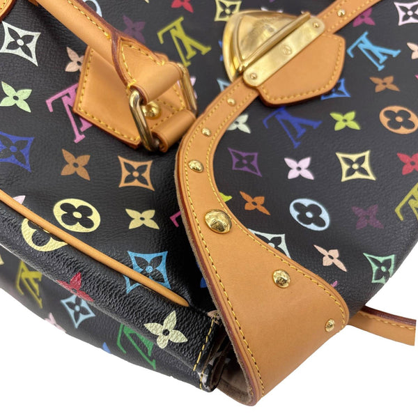 LOUIS VUITTON Beverly GM Monogram Multicolor Satchel Bag Black