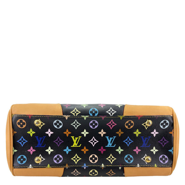 LOUIS VUITTON Beverly GM Monogram Multicolor Satchel Bag Black
