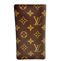 LOUIS VUITTON Pocket Agenda Cover Monogram Canvas Bifold Wallet Brown