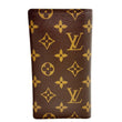 LOUIS VUITTON Pocket Agenda Cover Monogram Canvas Bifold Wallet Brown