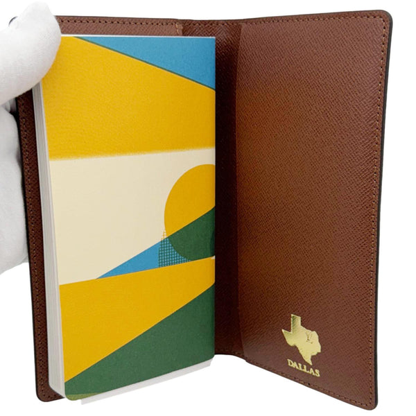 LOUIS VUITTON Pocket Agenda Cover Monogram Canvas Bifold Wallet Brown
