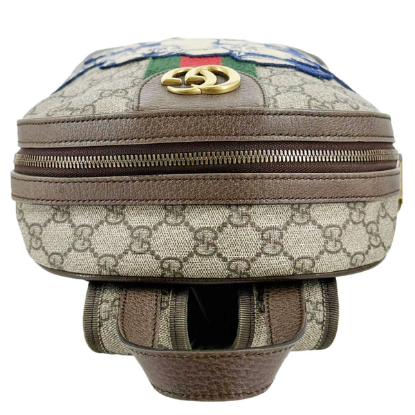 GUCCI x Disney Ophidia Dome Web GG Supreme Three Little Pigs Canvas Backpack Beige