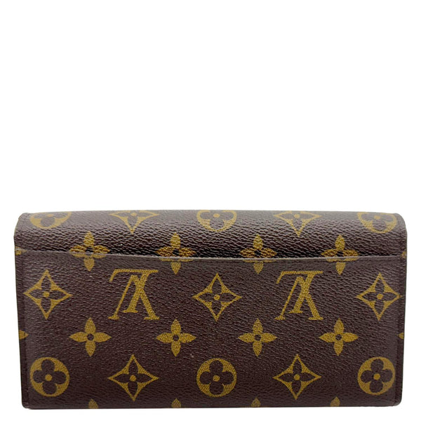LOUIS VUITTON Sarah Monogram Canvas Wallet Brown