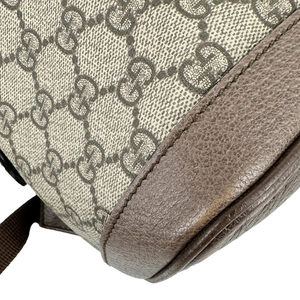 GUCCI x Disney Ophidia Dome Web GG Supreme Three Little Pigs Canvas Backpack Beige