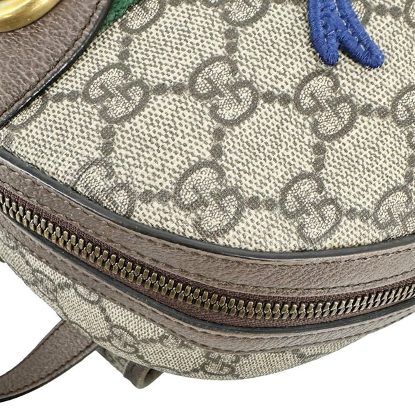 GUCCI x Disney Ophidia Dome Web GG Supreme Three Little Pigs Canvas Backpack Beige