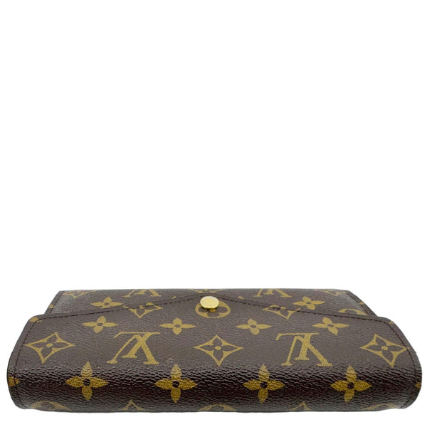 LOUIS VUITTON Sarah Monogram Canvas Wallet Brown