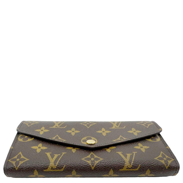 LOUIS VUITTON Sarah Monogram Canvas Wallet Brown