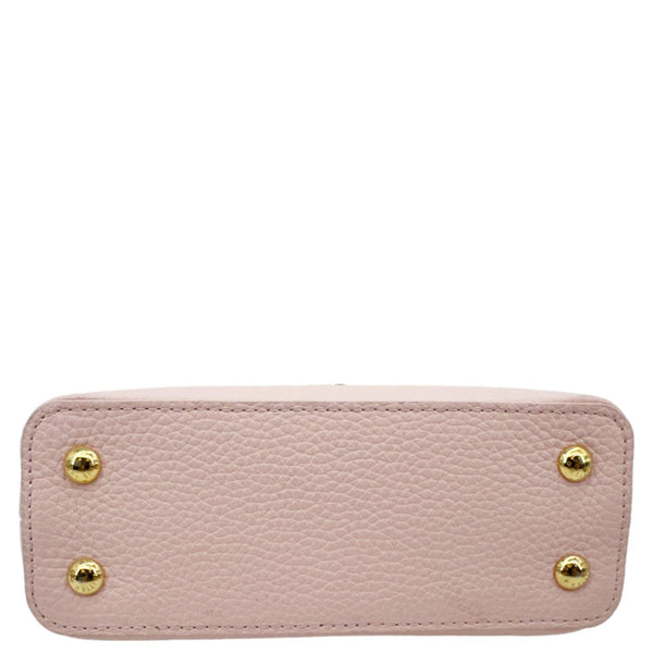 LOUIS VUITTON Capucines BB Taurillon Leather Crossbody Bag Pink