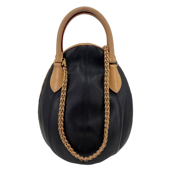 LOUIS VUITTON LV Egg Souple Monogram Canvas Shoulder Bag Brown