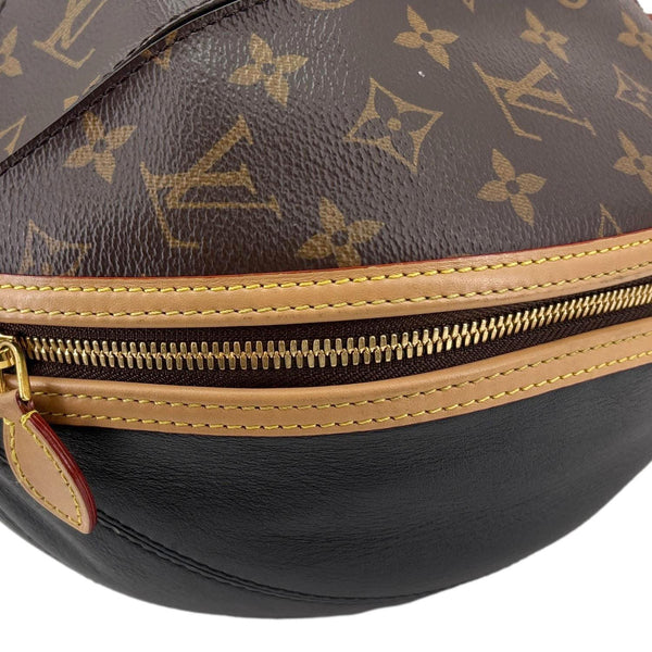 LOUIS VUITTON LV Egg Souple Monogram Canvas Shoulder Bag Brown