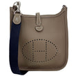 HERMES Evelyne TPM 16 Clemence Leather Shoulder Bag Brown