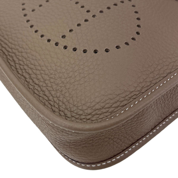 HERMES Evelyne TPM 16 Clemence Leather Shoulder Bag Brown