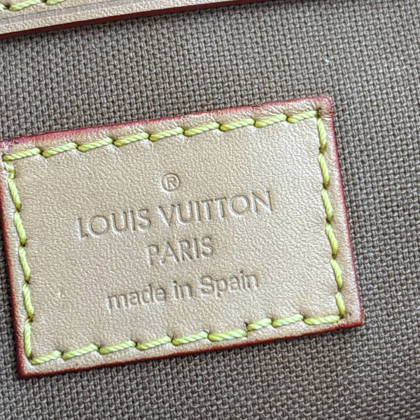 LOUIS VUITTON Montsouris BB Monogram Canvas Leather Backpack Bag Brown