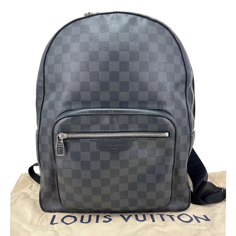 LOUIS VUITTON Josh Damier Graphite Backpack Black