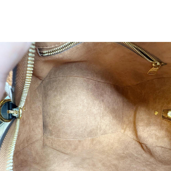 LOUIS VUITTON Speedy 25 Bandouliere Wild at Heart Monogram Empreinte Shoulder Bag Camel