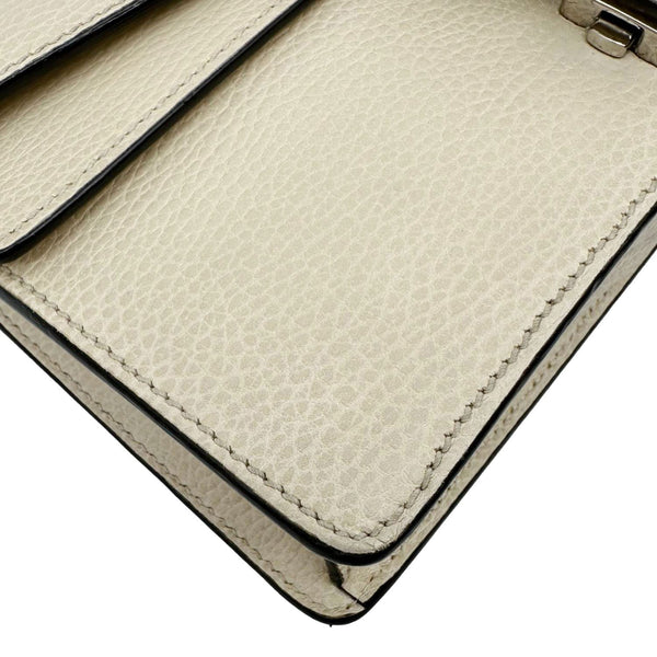 GUCCI Dionysus Small Calf Leather Shoulder Bag Beige 499623