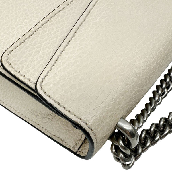 GUCCI Dionysus Small Calf Leather Shoulder Bag Beige 499623