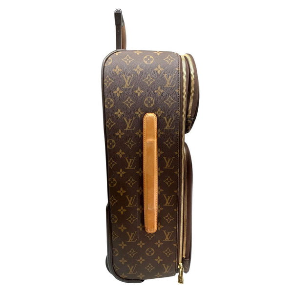 LOUIS VUITTON Pegase 55 Monogram Canvas Business Suitcase Travel Bag Brown