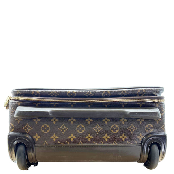 LOUIS VUITTON Pegase 55 Monogram Canvas Business Suitcase Travel Bag Brown