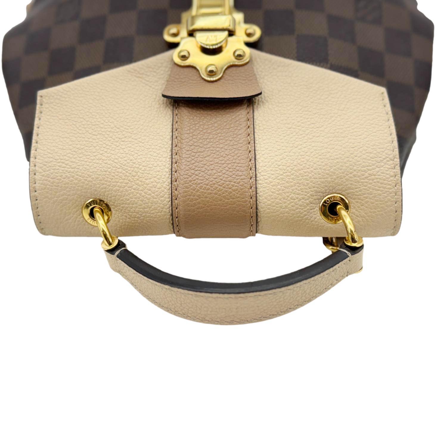 LOUIS VUITTON Clapton Damier Ebene Backpack Bag Beige LOUIS VUITTON Clapton Damier Ebene Backpack Bag Beige