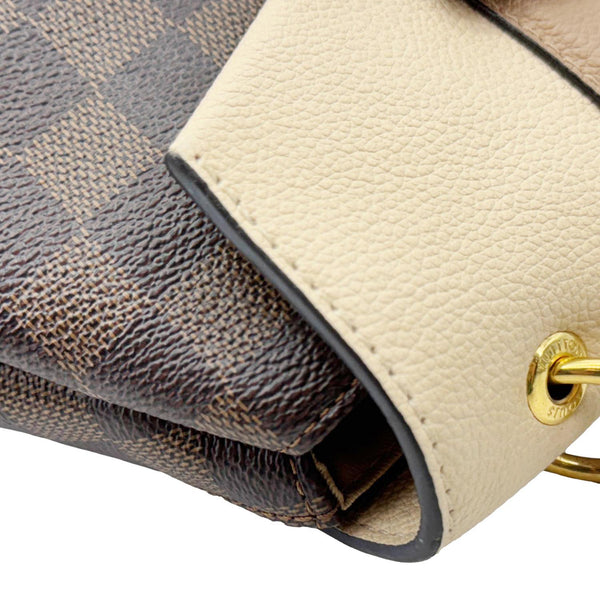 LOUIS VUITTON Clapton Damier Ebene Backpack Bag Beige