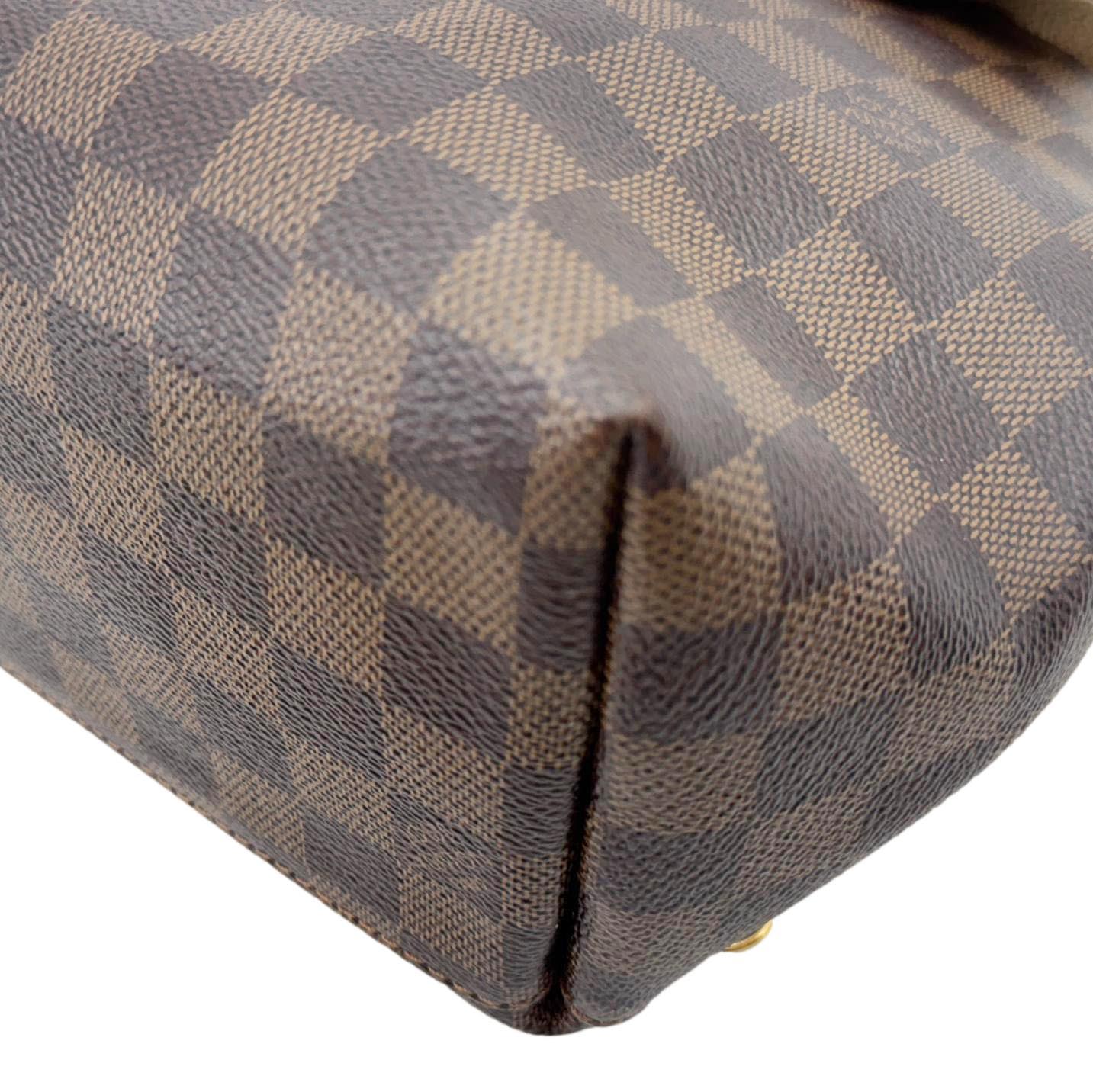 LOUIS VUITTON Clapton Damier Ebene Backpack Bag Beige LOUIS VUITTON Clapton Damier Ebene Backpack Bag Beige