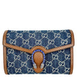 GUCCI Dionysus Mini GG Denim Chain Wallet Crossbody Bag Blue 401231