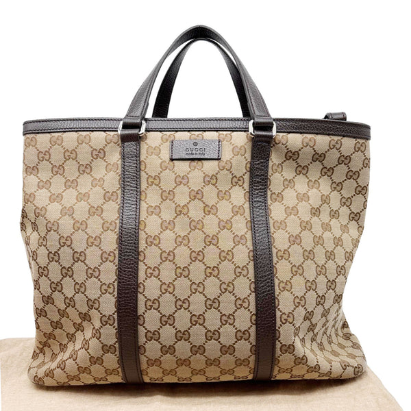 GUCCI Joy Large GG Supreme Canvas Shopping Tote Bag Beige 449169
