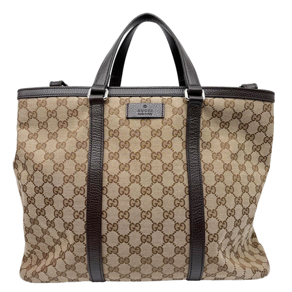 GUCCI Joy Large GG Supreme Canvas Shopping Tote Bag Beige 449169