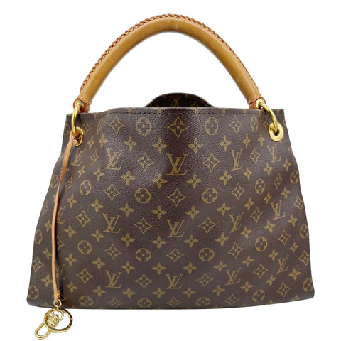 LOUIS VUITTON Artsy MM Monogram Canvas Hobo Shoulder Bag Brown