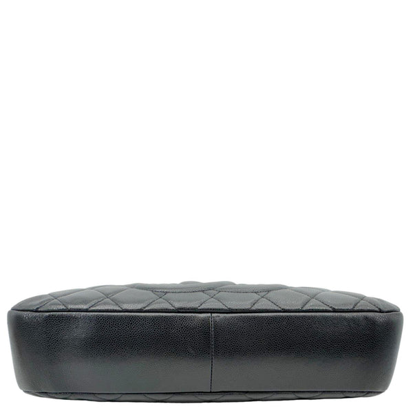 CHANEL Timeless CC Soft Quilted Caviar Leather Tote Bag Black