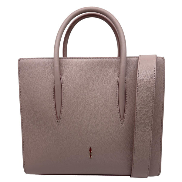 CHRISTIAN LOUBOUTIN Paloma Medium Calfskin Leather Top Handle Crossbody Bag Pink
