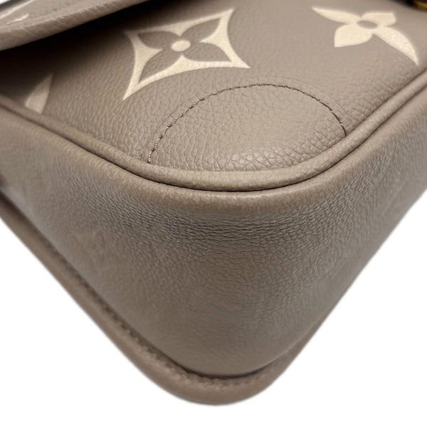 LOUIS VUITTON Diane Empreinte Monogram Leather Shoulder Bag Bicolor