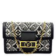 LOUIS VUITTON Dauphine Since 1854 Jacquard Chain Wallet Black