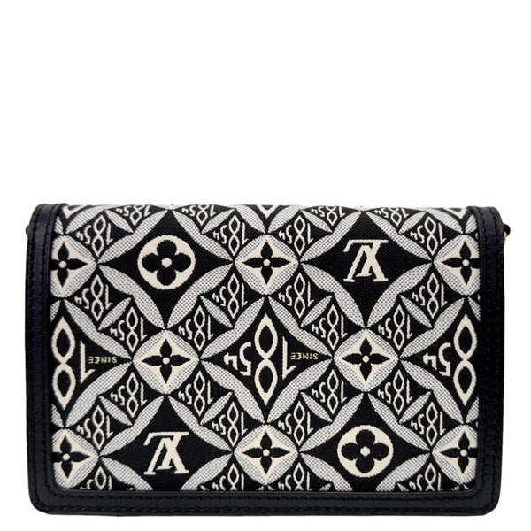 LOUIS VUITTON Dauphine Since 1854 Jacquard Chain Wallet Black