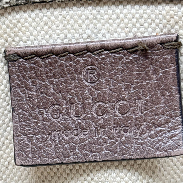 GUCCI Neo Web Vintage GG Monogram Canvas Belt Bag Beige 493930