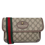 GUCCI Neo Web Vintage GG Monogram Canvas Belt Bag Beige 493930