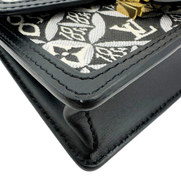LOUIS VUITTON Dauphine Since 1854 Jacquard Chain Wallet Black